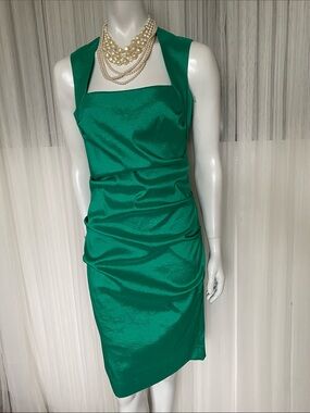 Y2K Joseph Ribkoff Cocktail Party Rushing Dress Midi Size 10